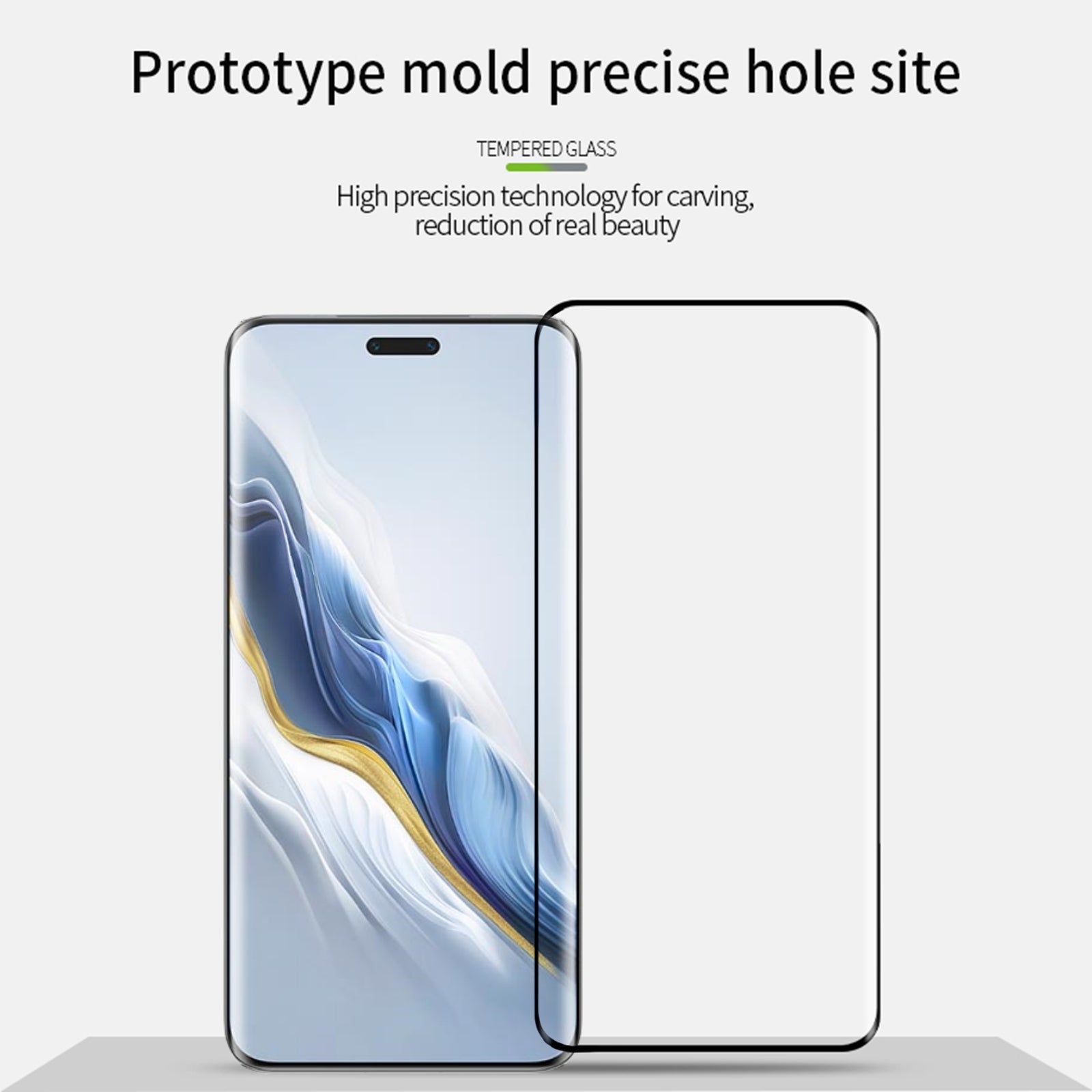 MOFI For Honor Magic6 5G 3D Curved Hot Bending Tempered Glass Screen Protector Full Glue MOFI For Honor Magic6 5G 3D Curved Hot Bending Tempered Glass Screen Protector Full Glue